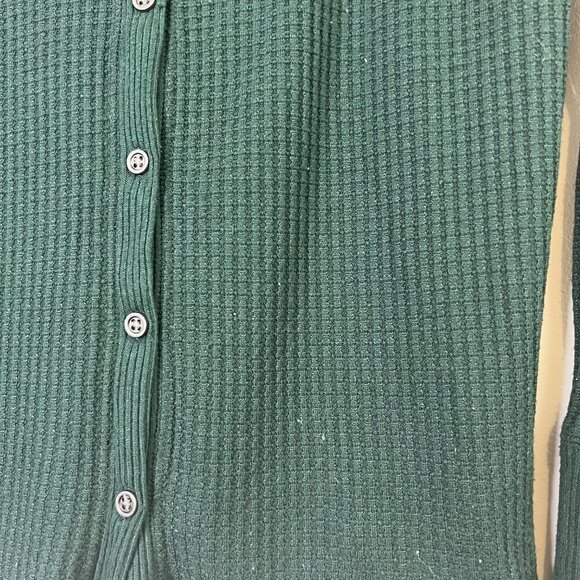 Abercrombie & Fitch BUNDLE of TWO Waffle Knit Shirts - Button Front & Crewneck - Picture 3 of 14